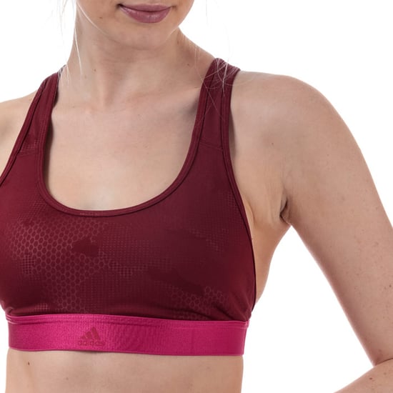 Women's adidas Don't Rest Iteration Bra in Burgundy