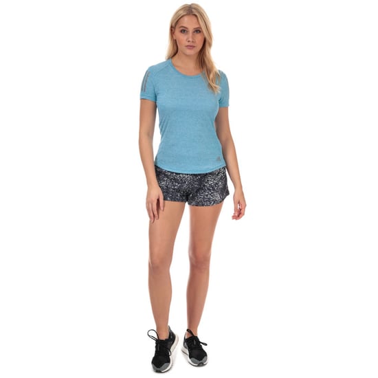 Women's adidas Own The Run T-Shirt in Sky Blue - Image 3