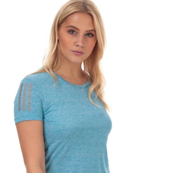 Women's adidas Own The Run T-Shirt in Sky Blue - Image 6