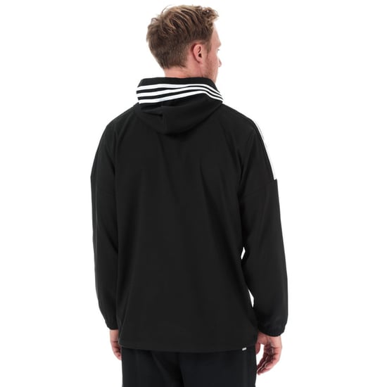 Men's adidas Sport ID Woven Anorak in Black-White - Image 2