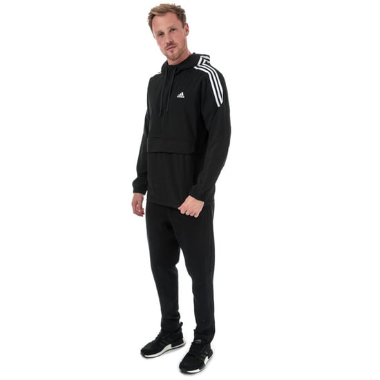 Men's adidas Sport ID Woven Anorak in Black-White - Image 3