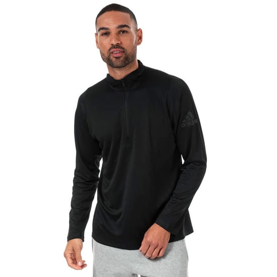 Men's adidas Free Lift 1/4 Zip Sweat in Black - Image 1