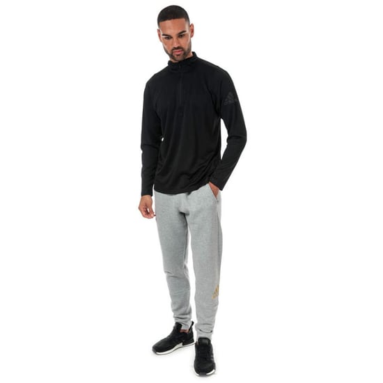 Men's adidas Free Lift 1/4 Zip Sweat in Black - Image 3