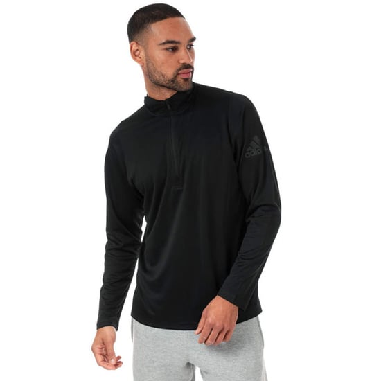Men's adidas Free Lift 1/4 Zip Sweat in Black - Image 4