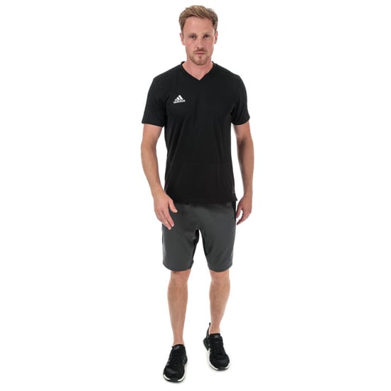 Men's adidas 4KRFT Woven 10 Inch Shorts in Black Grey - Image 3