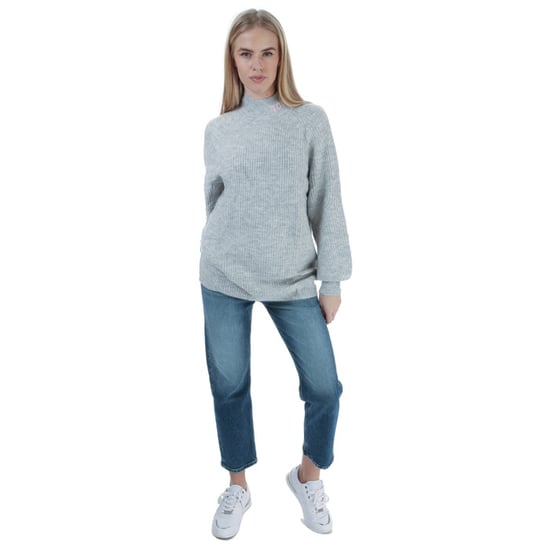 Women's Tommy Hilfiger Soft Knit Turtleneck Jumper Grey Heather 6in Grey Heather - Image 3