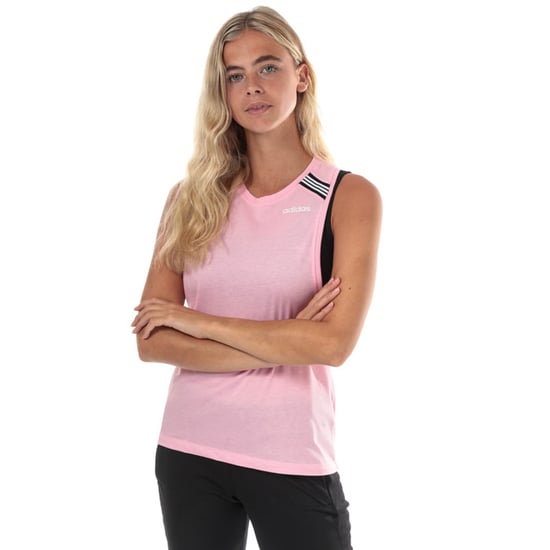 Women's adidas Racerback Cotton Tank in Pink - Image 1