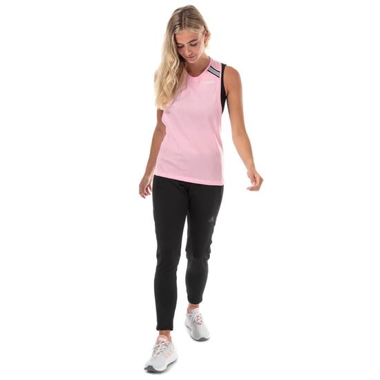 Women's adidas Racerback Cotton Tank in Pink - Image 3
