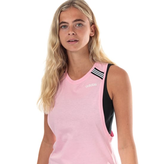 Women's adidas Racerback Cotton Tank in Pink - Image 4
