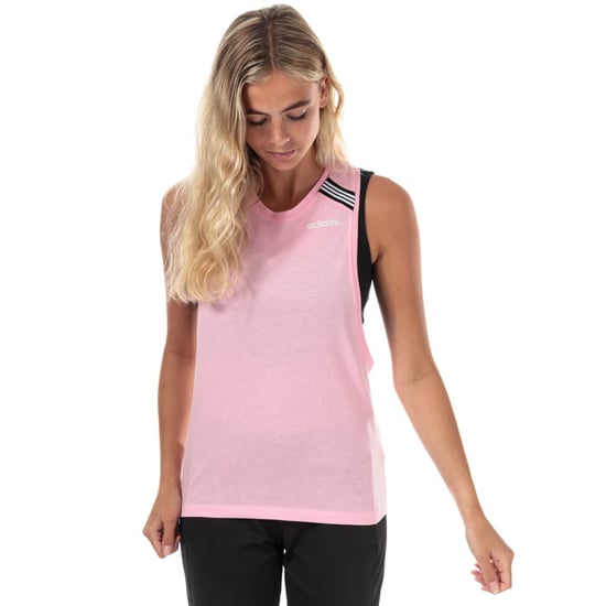Women's adidas Racerback Cotton Tank in Pink - Image 5