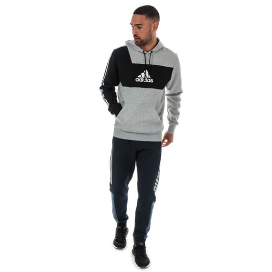 Men's adidas Originals Sport ID PO M Hoody in Grey black - Image 3
