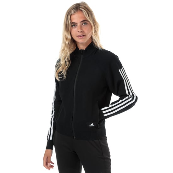 Women's adidas ID Knit Track Top in Black - Image 1