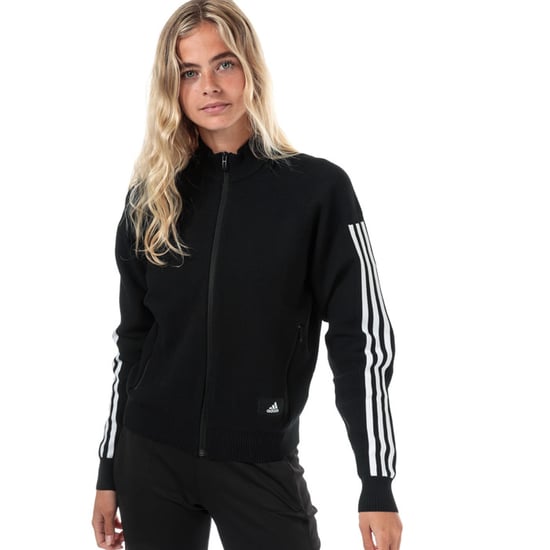 Women's adidas ID Knit Track Top in Black - Image 4