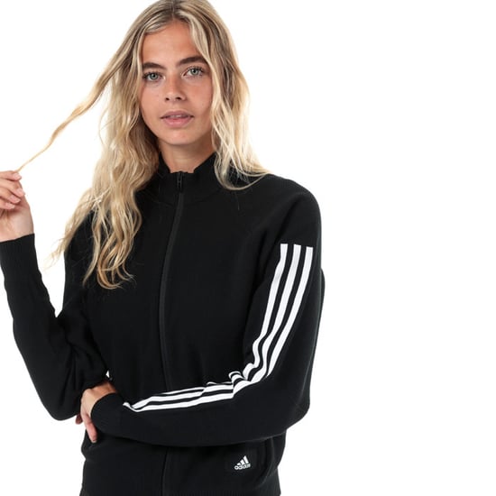 Women's adidas ID Knit Track Top in Black - Image 5