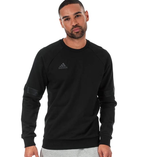 Men's adidas Originals TAN Heavy Crew Sweatshirt in Black