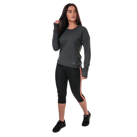Women's adidas Own The Run 3 Quarter Leggings in Black - Image 3