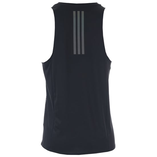 Men's adidas Rise Up N Run Singlet Vest in Black
