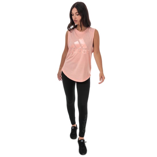 Women's adidas ID Winners Muscle Tank Top in Pink - Image 3