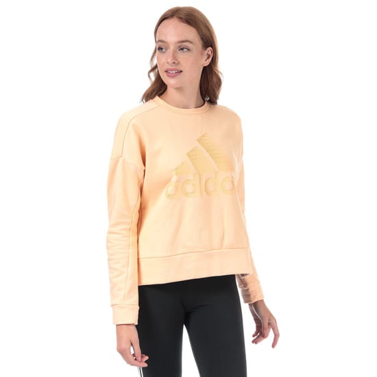 Women's adidas ID Glam Crew Sweatshirt in Peach