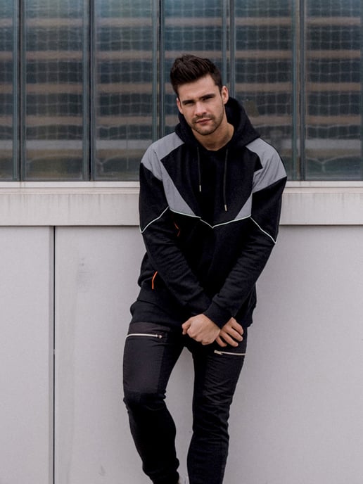 Les Hommes Sweatshirt Oversize Herr Svart - Image 2