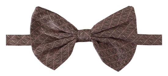 Dolce & Gabbana Gray Fantasy Print Adjustable Neck Papillon Bow Men's Tie - Image 1