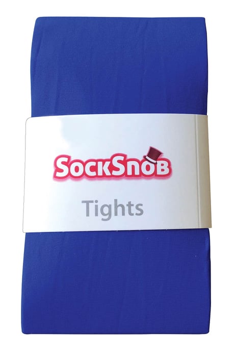 Dames 80 denier ondoorzichtige effen gekleurde panty's - Kobalt Blauw - Image 2