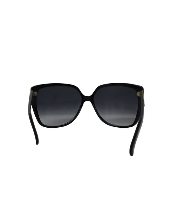 Gucci Classic Square Sunglasses in Black Acetate - Image 4
