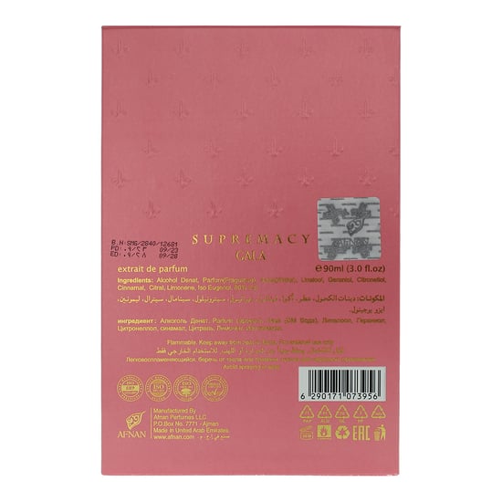 Afnan Supremacy Gala Extrait de Parfum 90ml Spray voor Haar - Image 4