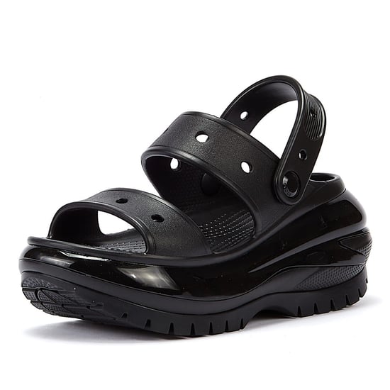 Crocs Classic Mega Crush Women's Black Sandals - Image 2