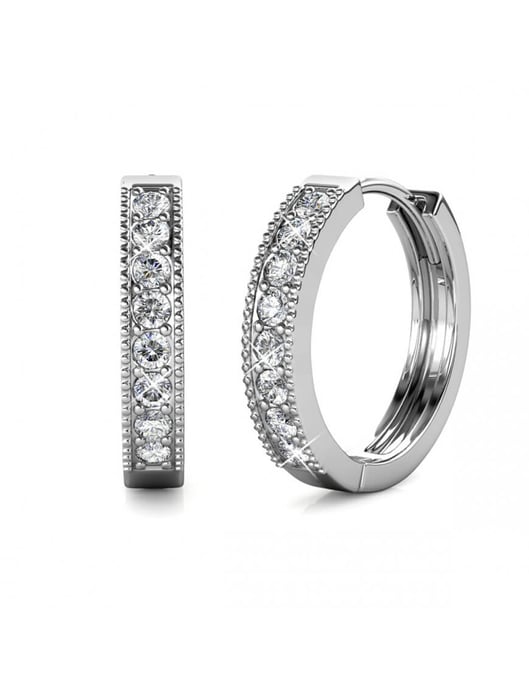 Eclat örhängen - silver och kristall - Image 1
