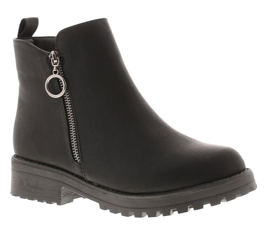 Miss Riot Girls Ankle Boots loopy black