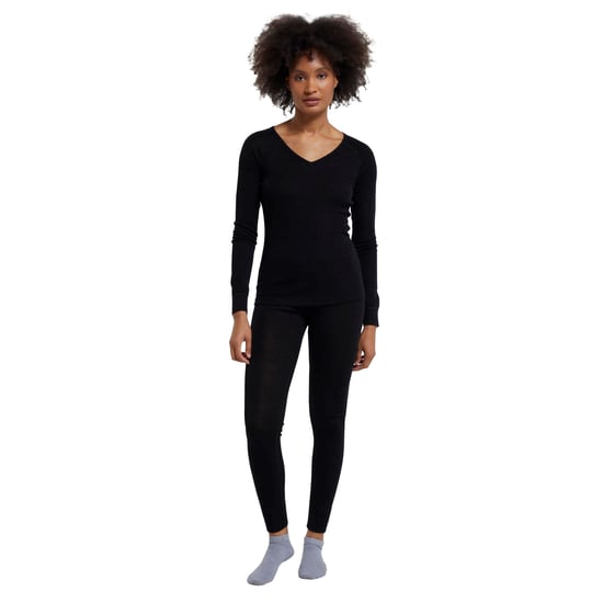 Mountain Warehouse Dames/Dames Merino Wol V Hals Top (Zwart) - Image 4