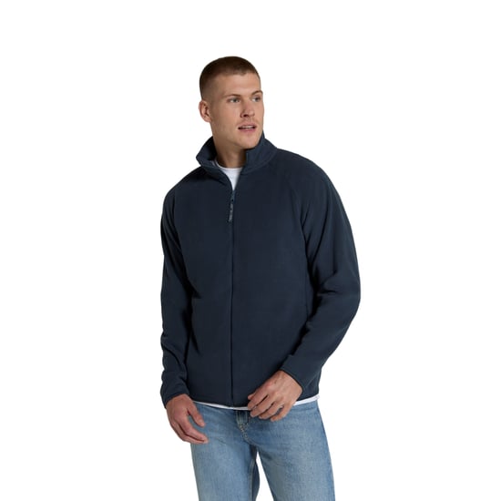 Mountain Warehouse Mens Stockholm Fleecejacka med full dragkedja (Marin) - Image 1