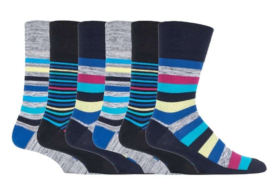 Gentle Grip - 6 Pairs Mens Gentle Grip Non Elastic Socks - MGG563 - Image 1