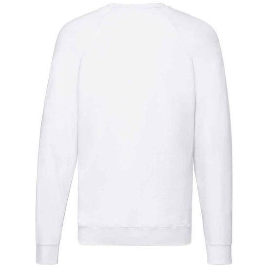 Fruit of the Loom Unisex Lichtgewicht Raglan Sweatshirt voor volwassenen (Wit) - Image 2