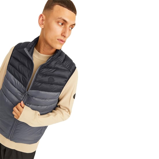 Jack & Jones Mens Sleeveless Gilet – Zipper Closure and High Neck