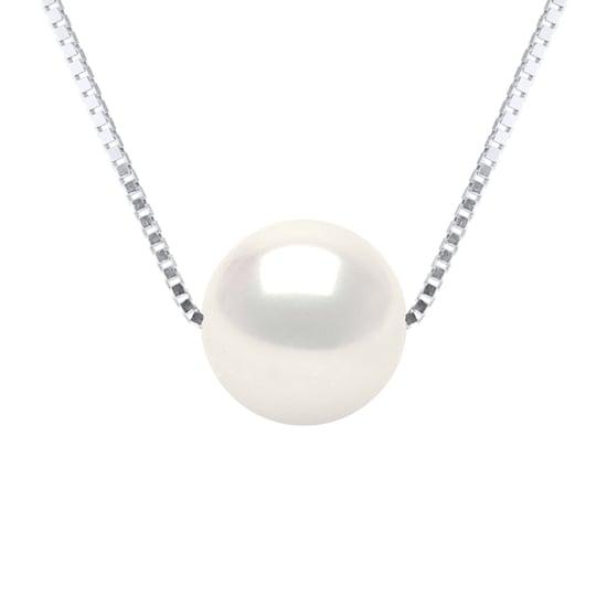 DIADEMA - Necklace - Real Freshwater Pearls in White Gold