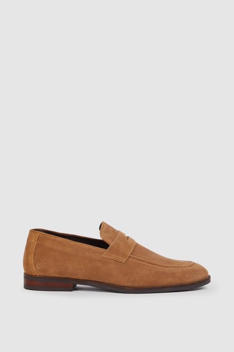 Suede Alma Pepperpot Penny Loafers