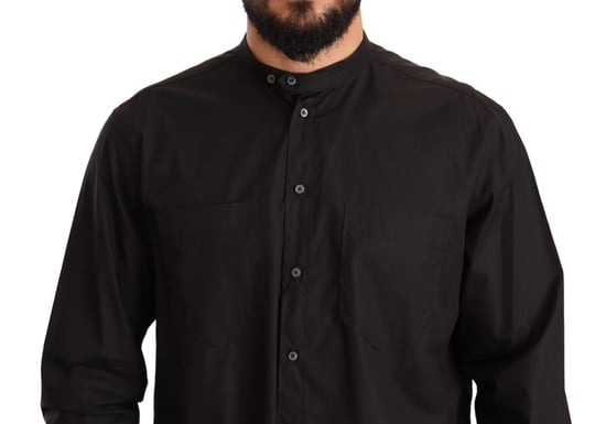 Dolce & Gabbana Men's Black 100% Cotton Formal Dress Shirt