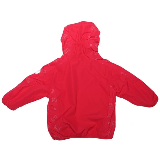 Girl's Regatta Baby Peppa Pig Reflective Waterproof Hooded Jacket in Pink - Image 6