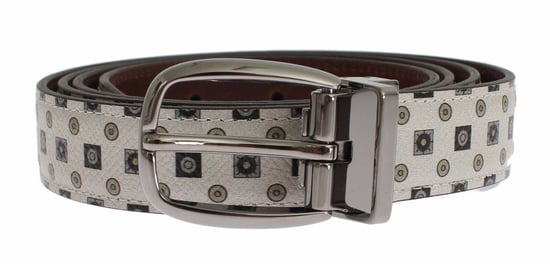 Dolce & Gabbana Wit Zijde Strik Leder Herenriem Geschenkverpakking - Image 6