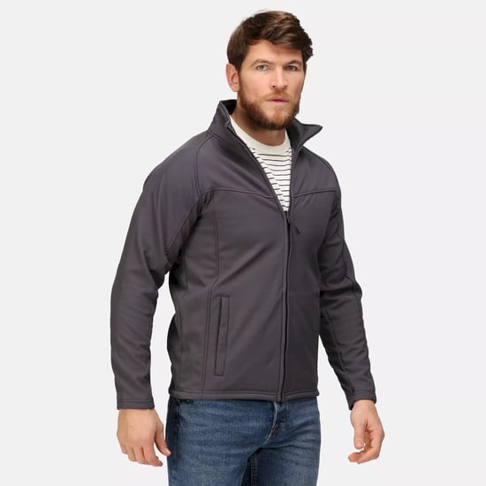 Regatta Professional Mens Uproar Softshell Wind Resistant Fleece Jacket (Seal Grey)