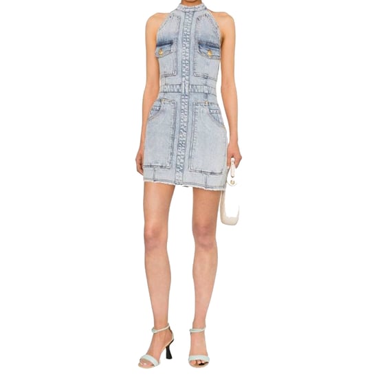 Balmain denim mini-jurk - Image 2