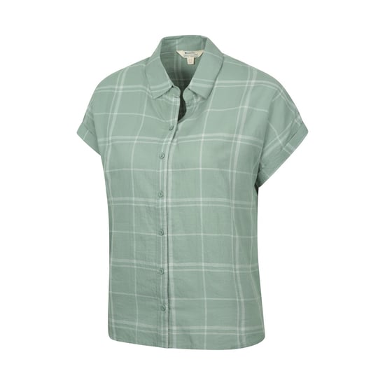 Mountain Warehouse Dames/Dames Palm Geruit Relaxed Fit Overhemd (Khaki) - Image 3