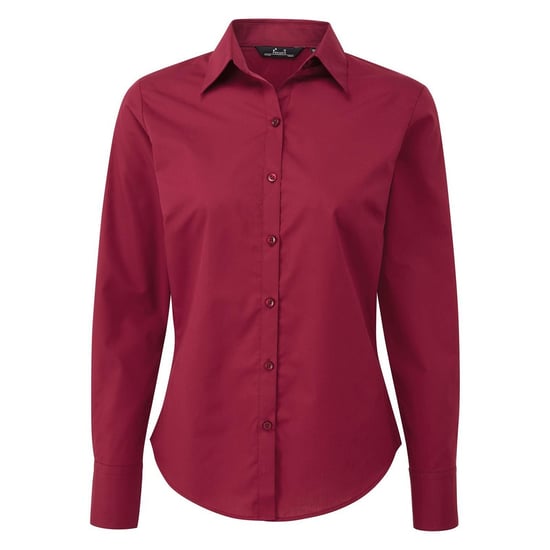 Premier Dames/Dames Shirt Met Lange Mouwen (Bourgondië) - Image 1