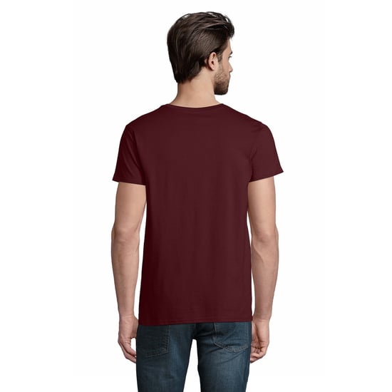 SOLS Heren Pioneer Biologisch Katoenen T-Shirt (Bourgondië) - Image 2