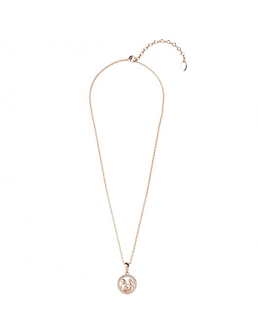 Aquarius Zodiac-hänge - roséguld och kristall - Image 5