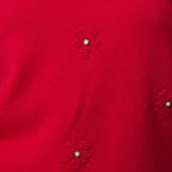 Red Floral Gemstone Embellished Jumper - Image 6