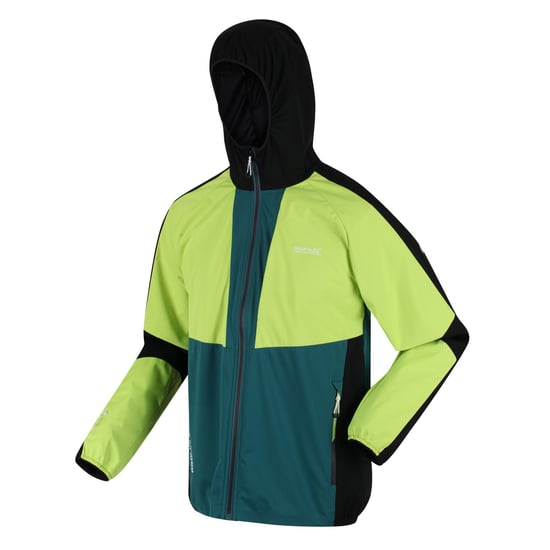 Regatta Mens Tarvos V Soft Shell Jacket (Bright Kiwi/Pacific Green) - Image 4