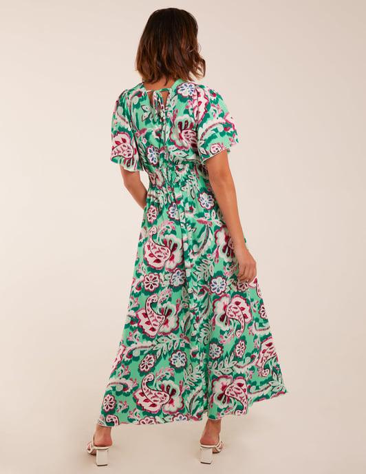 Oversized Paisley A Line Maxi Dress